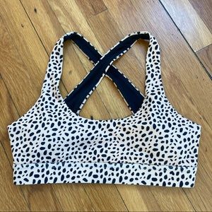 Kavala Cheetah Balian Crop Sports Bra Top Small